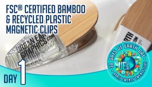 Day One - Eco-Friend FSC Certified bamboo and recycled plastic magnetic clip promotional products