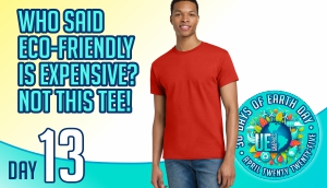 Day thirteen - inexpensive eco-friendly recycled tee
