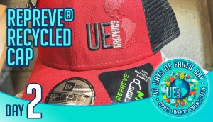 Day Two - Repreve recycled twill cap by New Ear with custom embroidery