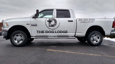 Custom Dodge ram extended cab vinyl graphics