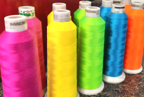 Custom Neon Embroidery Thread Color Options
